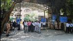 Thousands of lawyers abstained from court proceedings on Saturday, a day after a shootout at the Rohini court. (Sanchit Khanna/HT Photo) Thousands of lawyers abstained from court proceedings on Saturday, a day after a shootout at the Rohini court. (Sanchit Khanna/HT Photo)