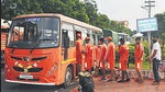 NDRF personnel prepared to take positions in view of IMD’s cyclone Gulab alert in Odisha. (Twitter/NDRF) NDRF personnel prepared to take positions in view of IMD’s cyclone Gulab alert in Odisha. (Twitter/NDRF)