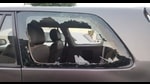 The protesters surrounded vehicles of the BJP leaders and the windshields of two SUVs were allegedly damaged. However, there were no reports of injury to anybody. (HT File) The protesters surrounded vehicles of the BJP leaders and the windshields of two SUVs were allegedly damaged. However, there were no reports of injury to anybody. (HT File)