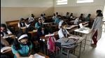 A Pune district official said, over 80% teaching and non-teaching staff in the city limits has been inoculated. Along with this, a detailed order about sanitisation of schools, social distancing and compulsory wearing of masks by students will be issued for schools very soon (HT Photo) A Pune district official said, over 80% teaching and non-teaching staff in the city limits has been inoculated. Along with this, a detailed order about sanitisation of schools, social distancing and compulsory wearing of masks by students will be issued for schools very soon (HT Photo)