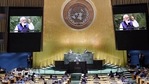 Prime Minister Narendra Modi addresses the 76th Session of the United Nations General Assembly, in New York.(ANI) Prime Minister Narendra Modi addresses the 76th Session of the United Nations General Assembly, in New York.(ANI)