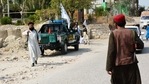 Taliban members inspect the site of a blast in Jalalabad.(AFP Photo) Taliban members inspect the site of a blast in Jalalabad.(AFP Photo)