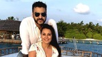 Minissha Lamba with Akash Malik on a vacation. Minissha Lamba with Akash Malik on a vacation.