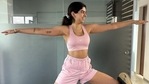 Khushi Kapoor's first try at yoga's Warrior II on Pilates Reformer, see all pics(Instagram/@namratapurohit) Khushi Kapoor's first try at yoga's Warrior II on Pilates Reformer, see all pics(Instagram/@namratapurohit)