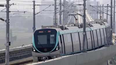 A railway line passing through Bodaki village is connected to the Aqua Line of Noida Metro. (HT archive) A railway line passing through Bodaki village is connected to the Aqua Line of Noida Metro. (HT archive)