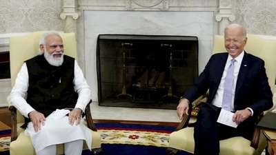 Joe Biden hosted Prime Minister Narendra Modi at the Oval Office in the White House for the first in-person bilateral meeting. PM Modi said in his opening remarks that the bilateral summit was important and seeds have been sown for an even stronger friendship between India and the US. (PTI) Joe Biden hosted Prime Minister Narendra Modi at the Oval Office in the White House for the first in-person bilateral meeting. PM Modi said in his opening remarks that the bilateral summit was important and seeds have been sown for an even stronger friendship between India and the US. (PTI)