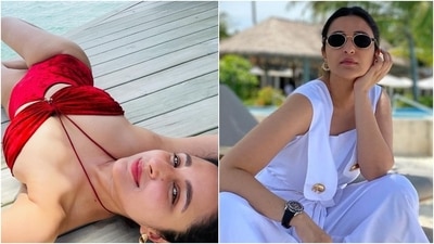 Parineeti Chopra picks sizzling bikini and chic jumpsuit for Maldives: Which look is the best? (Instagram/@parineetichopra) Parineeti Chopra picks sizzling bikini and chic jumpsuit for Maldives: Which look is the best? (Instagram/@parineetichopra)