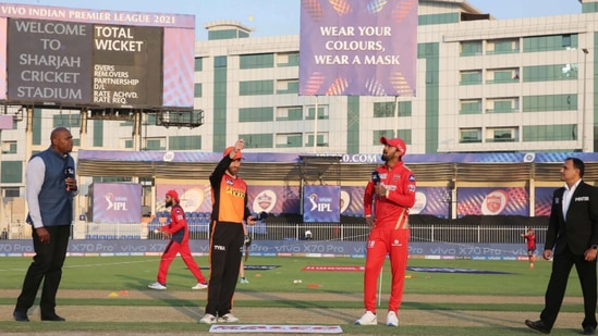 Sunrisers Hyderabad skipper Kane Williamson won the toss and opted to field.(BCCI/IPL)