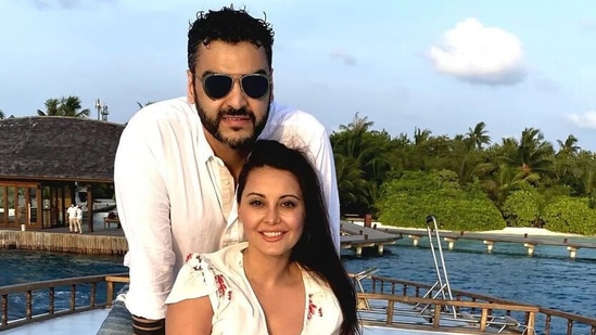 Minissha Lamba with Akash Malik on a vacation.