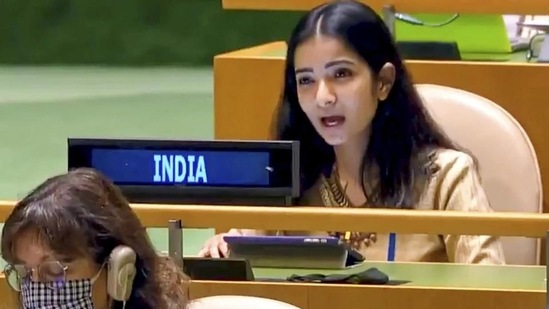 Sneha Dubey hit out at Pakistan for sheltering terrorists.&nbsp;