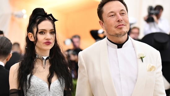Elon Musk and Grimes at the Met Gala.(Invision)