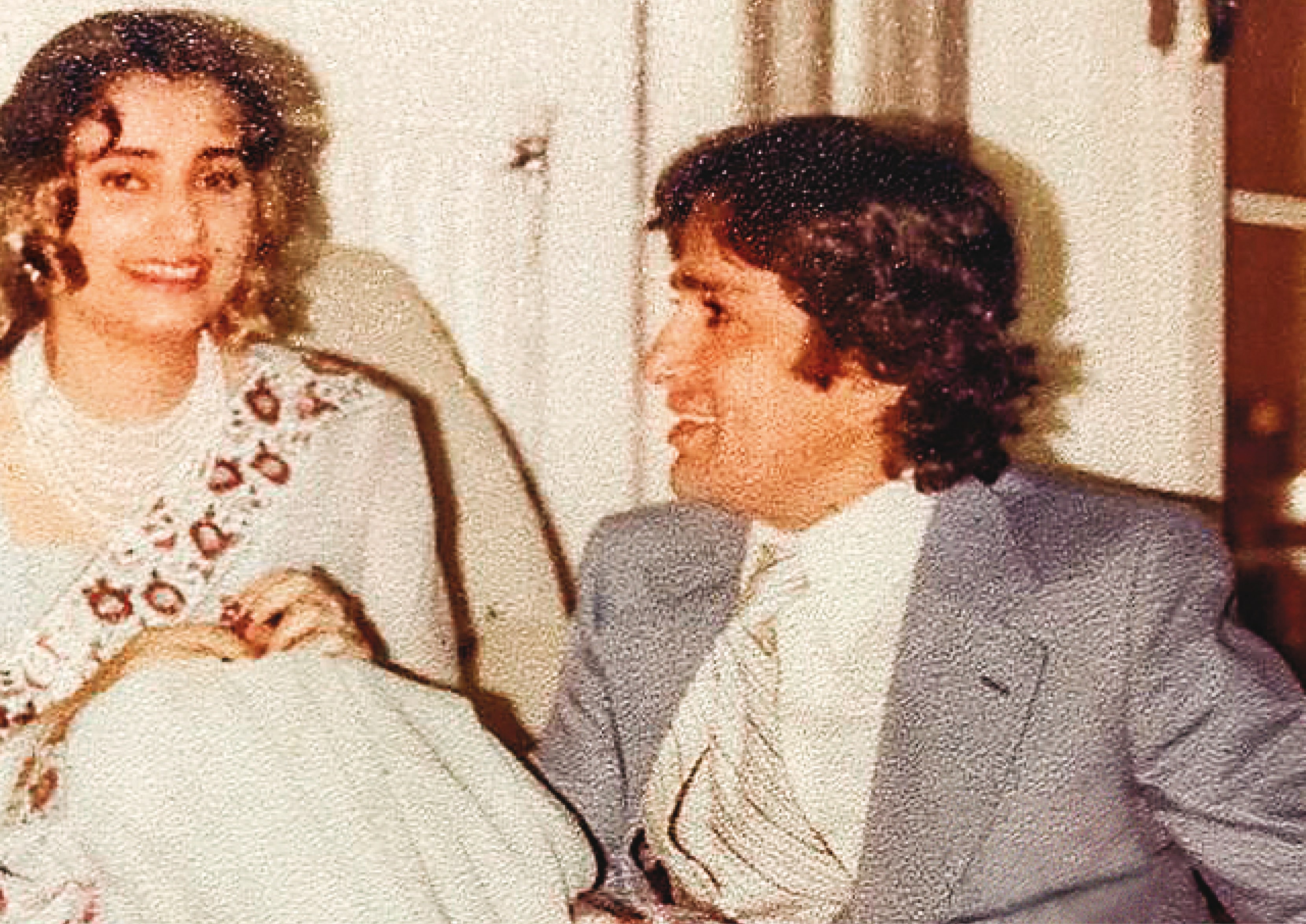 With Shashi Kapoor at a family get-together