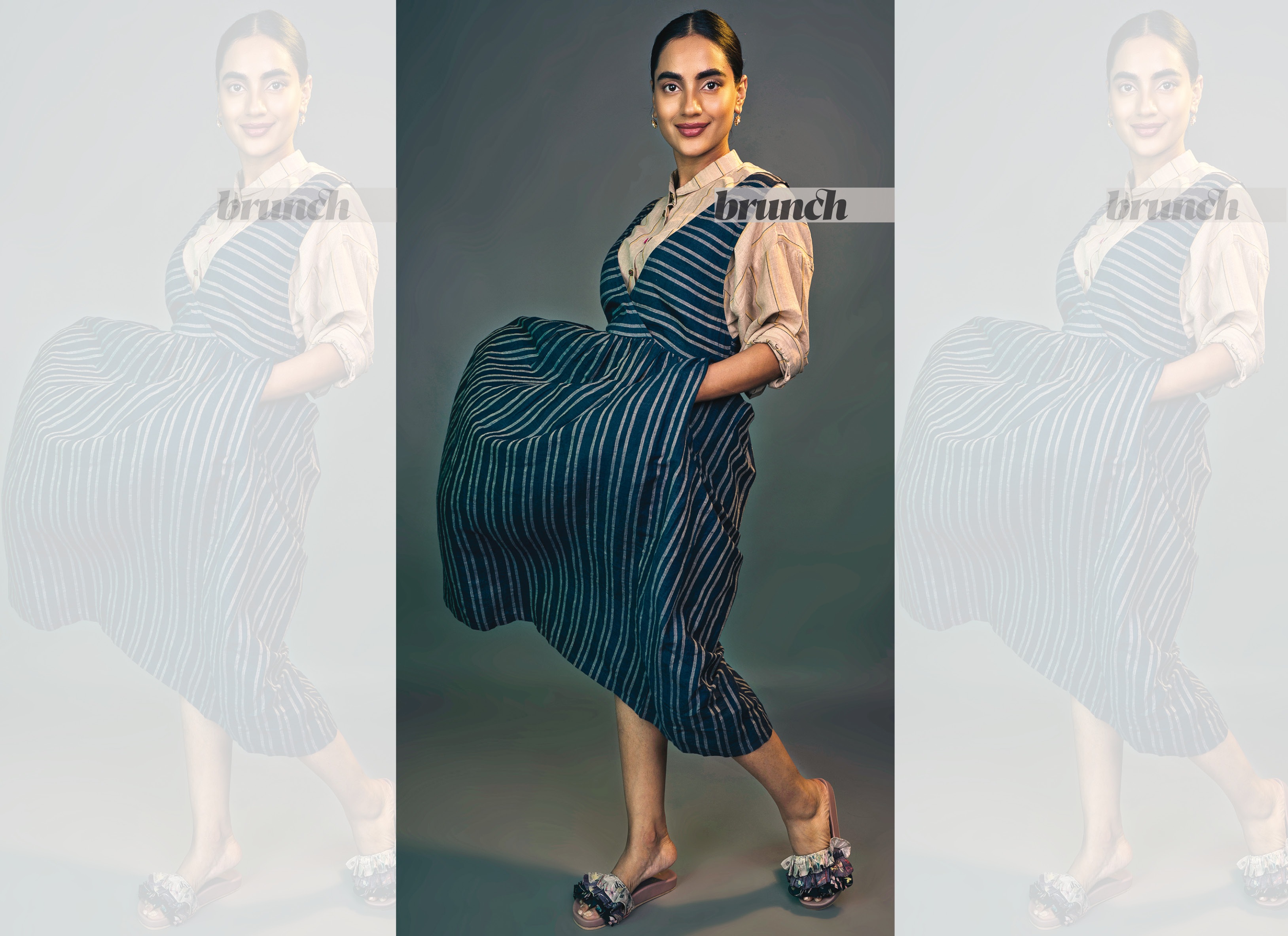 Pair the dress with espadrilles or flats; Dress and shirt, Twofold; shoes, Needledust; earrings, Zariin (Tushar Bhardwaj) Pair the dress with espadrilles or flats; Dress and shirt, Twofold; shoes, Needledust; earrings, Zariin (Tushar Bhardwaj)