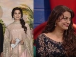 Juhi Chawla blushes as she talks about her husband Jay Mehta. Juhi Chawla blushes as she talks about her husband Jay Mehta.