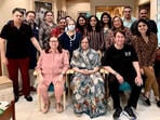The Kapoor family poses for a picture. The Kapoor family poses for a picture.