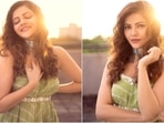 Rubina Dilaik took the internet by storm after she shared pictures of her terrace photoshoot with fans. The star's Instagram timeline is a window to her wardrobe, and she often posts stunning photos of herself wearing quirky and stylish ensembles.(Instagram/@rubinadilaik)