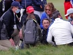 Tom Felton during the golf tournament.