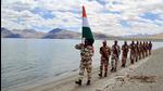 The Indo-Tibetan Border Police jawans celebrate the 75th Independence Day at the banks of Pangong lake, in Leh, Ladakh last month. The envoy was referring to the ongoing 16-month long military tension along the LAC in eastern Ladakh, which has plunged Sino-India bilateral ties to the worst chill in decades. (ANI) The Indo-Tibetan Border Police jawans celebrate the 75th Independence Day at the banks of Pangong lake, in Leh, Ladakh last month. The envoy was referring to the ongoing 16-month long military tension along the LAC in eastern Ladakh, which has plunged Sino-India bilateral ties to the worst chill in decades. (ANI)
