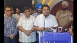 Punjab deputy chief minister OP Soni addressing traders in Amritsar on Sunday. Punjab deputy chief minister OP Soni addressing traders in Amritsar on Sunday.