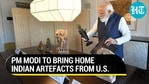 PM Modi bringing back stolen Indian artefacts from US. Watch what Biden’s govt handed over