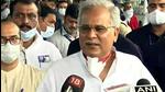 Chhattisgarh chief minister Bhupesh Baghel was seen in a public programme with political rival TS Singh Deo in Raipur (ANI) Chhattisgarh chief minister Bhupesh Baghel was seen in a public programme with political rival TS Singh Deo in Raipur (ANI)