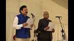 The Punjab governor administering the oath of office to Congress MLA Raj Kumar Verka as a cabinet minister in Chandigarh. The Punjab governor administering the oath of office to Congress MLA Raj Kumar Verka as a cabinet minister in Chandigarh.