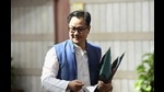 Union law minister Kiren Rijiju at NFSU said it was for the executive to “judiciously implement” a good judgment of the court of law. (PTI) Union law minister Kiren Rijiju at NFSU said it was for the executive to “judiciously implement” a good judgment of the court of law. (PTI)
