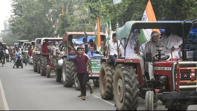 The farmer organisations have given the call to block state and national highways between 6am and 4pm on September 27. (HT Photo)