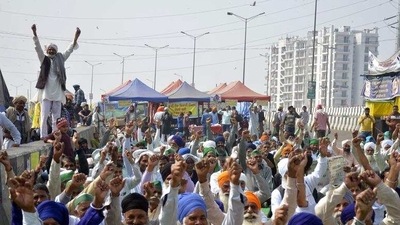 Anti-farm law protesters at Delhi's Ghazipur border (File Photo/HT) Anti-farm law protesters at Delhi's Ghazipur border (File Photo/HT)