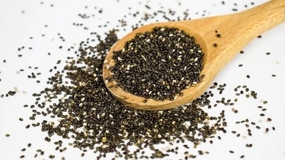 5. Chia seeds: Chia seeds are very high in healthy fats, especially an omega-3 fatty acid called ALA. They are also loaded with fibre and minerals, and have numerous health benefits. Per serving (28 grams) of chia seeds actually contains 9 grams of fat. You can add them to your breakfast smoothie or sprinkle chia seeds in yogurt. (Pixabay) 5. Chia seeds: Chia seeds are very high in healthy fats, especially an omega-3 fatty acid called ALA. They are also loaded with fibre and minerals, and have numerous health benefits. Per serving (28 grams) of chia seeds actually contains 9 grams of fat. You can add them to your breakfast smoothie or sprinkle chia seeds in yogurt. (Pixabay)