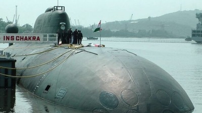 File photo of INS Chakra, the nuclear attack submarine taken on lease by India from Russia. Its lease replacement is expected in 2025.&nbsp; (File Photo )