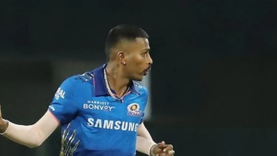 Hardik Pandya in action in IPL 2021. File (IPL/BCCI)