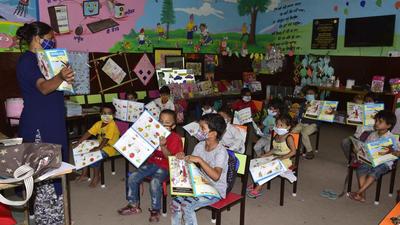 Keeping the health safety of young children at high priority, the majority of pre-primary schools have decided to continue online classes for junior students and wait till Durga Puja for assessing the Covid-19 situation. (Representational image) Keeping the health safety of young children at high priority, the majority of pre-primary schools have decided to continue online classes for junior students and wait till Durga Puja for assessing the Covid-19 situation. (Representational image)