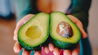 1. Avocados: Avocados are fruits with fat at 77% of calories. They are an excellent source of potassium and fiber, and have major benefits for cardiovascular health. Half an avocado a day is more than enough. To incorporate it in your diet, you can add it to your breakfast toast or enjoy it with your lunch or dinner vegetables, says Menon. (Pixabay) 1. Avocados: Avocados are fruits with fat at 77% of calories. They are an excellent source of potassium and fiber, and have major benefits for cardiovascular health. Half an avocado a day is more than enough. To incorporate it in your diet, you can add it to your breakfast toast or enjoy it with your lunch or dinner vegetables, says Menon. (Pixabay)