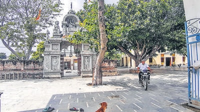 The Shiva temple in Bisrakh, Gautam Budh Nagar, which according to the local legend was established by demon king Ravana’s father Vishrava. Local residents claim that it was at this temple that Ravana, along with Vishrava, used to worship Lord Shiva. They say that they don’t organise Ramlila and Dussehra is a day of mourning for them. (HT Photo) The Shiva temple in Bisrakh, Gautam Budh Nagar, which according to the local legend was established by demon king Ravana’s father Vishrava. Local residents claim that it was at this temple that Ravana, along with Vishrava, used to worship Lord Shiva. They say that they don’t organise Ramlila and Dussehra is a day of mourning for them. (HT Photo)