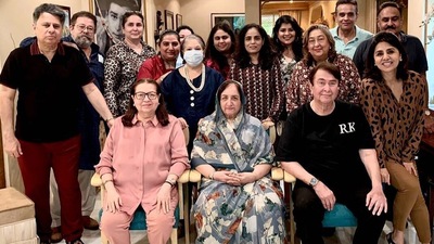 The Kapoor family poses for a picture. The Kapoor family poses for a picture.