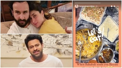 Prabhas sent Saif Ali Khan and Kareena Kapoor some biryani. Prabhas sent Saif Ali Khan and Kareena Kapoor some biryani.