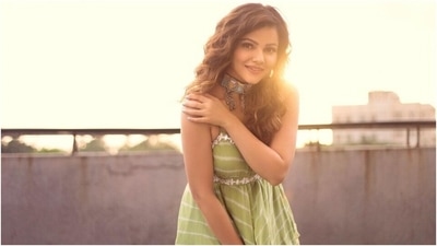 Rubina's spaghetti strap ensemble featured a sweetheart neckline embroidered with white threadwork. The white and green tie-dye print, tulle detail attached to the asymmetric hem, and the fit-and-flare silhouette added a quirky element to the dress. (Instagram/@rubinadilaik)