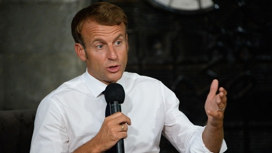 French President Emmanuel Macron.(AFP) French President Emmanuel Macron.(AFP)