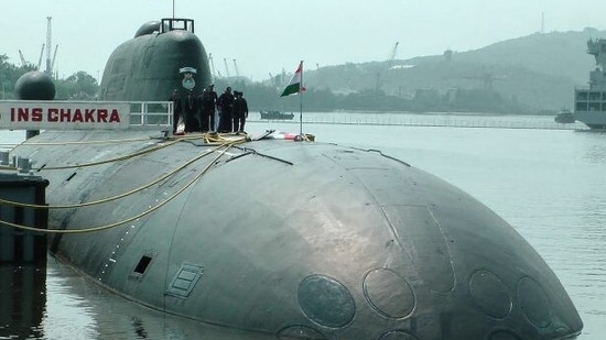 File photo of INS Chakra, the nuclear attack submarine taken on lease by India from Russia. Its lease replacement is expected in 2025.&nbsp;(File Photo )