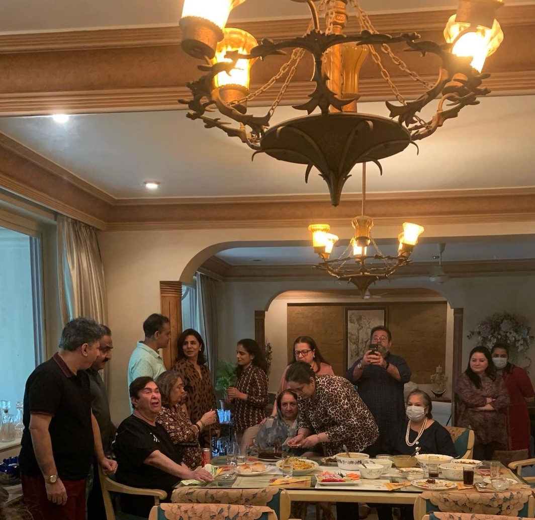 The Kapoor family at lunch.