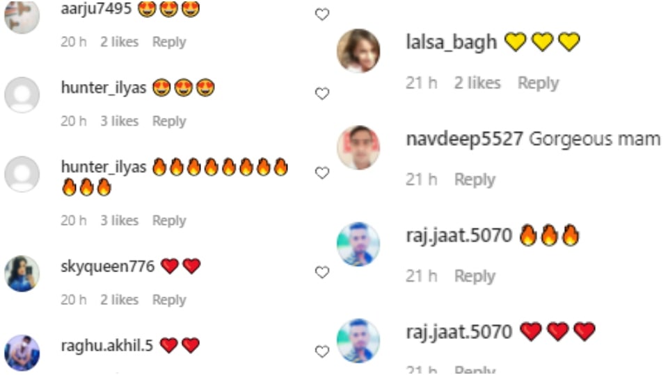 Comments on Shweta Tiwari's post.&nbsp;