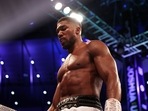 Anthony Joshua looks on. (Getty) Anthony Joshua looks on. (Getty)
