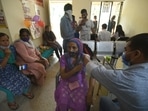 India administered a record 2 crore Covid-19 vaccine doses on PM Narendra Modi's birthday on September 17. (Sunil Ghosh/HT Photo) India administered a record 2 crore Covid-19 vaccine doses on PM Narendra Modi's birthday on September 17. (Sunil Ghosh/HT Photo)