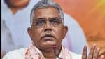 BJP leader Dilip Ghosh faced aggressive demonstration from Trinamool Congress workers while campaigning for Bhawanipore assembly bypoll. (PTI Photo/File/Representative use) BJP leader Dilip Ghosh faced aggressive demonstration from Trinamool Congress workers while campaigning for Bhawanipore assembly bypoll. (PTI Photo/File/Representative use)