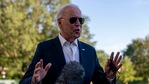 US President Joe Biden stops to speak to members of the media. (PTI) US President Joe Biden stops to speak to members of the media. (PTI)