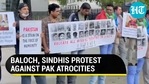 Baloch, Sindhis protest against Pak atrocities Baloch, Sindhis protest against Pak atrocities