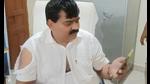 BJP MP Sangaml Lal Gupta after a clash between BJP and Congress activists, in Pratapgarh, Saturday. (PTI Photo) BJP MP Sangaml Lal Gupta after a clash between BJP and Congress activists, in Pratapgarh, Saturday. (PTI Photo)