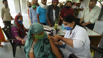 According to the door-to-door surveillance carried out by the health department from September 7 to 16, a total of 56,489 people over the age of 45 are yet to get Covid-19 vaccine in Gautam Budh Nagar. (Sunil Ghosh/HT Photo) According to the door-to-door surveillance carried out by the health department from September 7 to 16, a total of 56,489 people over the age of 45 are yet to get Covid-19 vaccine in Gautam Budh Nagar. (Sunil Ghosh/HT Photo)
