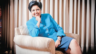 65-year-old Nooyi, who retired from PepsiCo in 2019 after serving at the top for more than a decade, traces her journey in her memoir My Life in Full (Photo by Priyanka Parashar) 65-year-old Nooyi, who retired from PepsiCo in 2019 after serving at the top for more than a decade, traces her journey in her memoir My Life in Full (Photo by Priyanka Parashar)